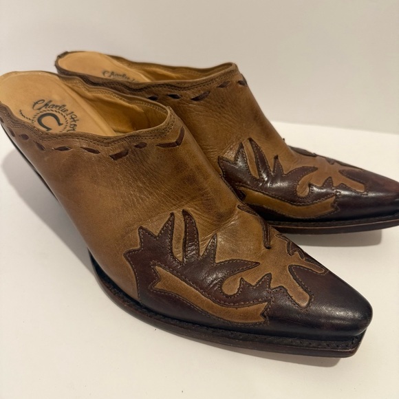 Charlie One Horse Lucchese Western Mule Women size 7 B - Picture 1 of 8